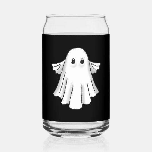 スプーキーゴーストハロウィン ガラス缶 (正面)