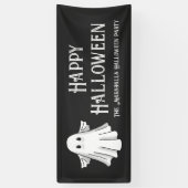 スプーキーゴーストハロウィン 横断幕 (縦)