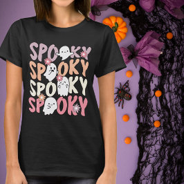 スプーキーゴースト ピンクピーチ ハロウィン Tシャツ