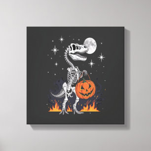 スプーキーサウルス ハロウィーン 恐竜 キャンバスプリント