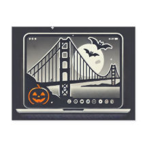 スプーキーサンフランシスコハロウィンポストカード