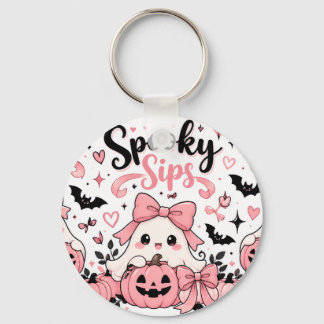 スプーキーシップス ピンクコケット ハロウィーン ゴースト リボン キーホルダー