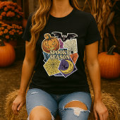 スプーキーシーズンハロウィンコラージュ Tシャツ