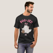 スプーキーシーズン かわいいお化け おもしろハロウィン 高級感のあるおばけ Tシャツ (正面フル)