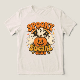 スプーキーソーシャルクラブ レトロハロウィンゴースト トライブレンドTシャツ