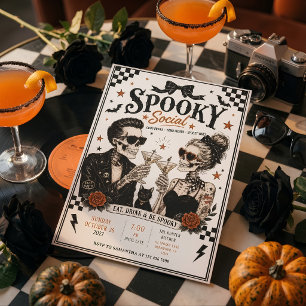 スプーキーソーシャルハロウィンコックテイルパーティ シーズンカード