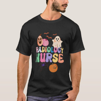 スプーキー放射線科ナースライフ幽霊ハロウィンコスチューム Tシャツ