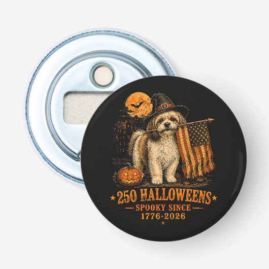 スプーキー250ハロウィンシーズー愛国1776-2026 栓抜き (正面)