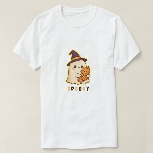 "スプーキー" おばけ Tシャツ (デザイン正面)