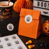 スプーキー ウエスタン カウボーイ ゴースト ハロウィン ラウンドシール
