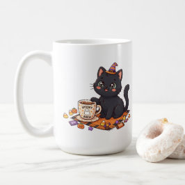 スプーキー&カフェイン ハロウィーン 黒猫 コーヒーマグカップ