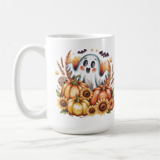 スプーキー・キュート・ゴーストリー・ハーベスト・ハロウィン・オータム コーヒーマグカップ