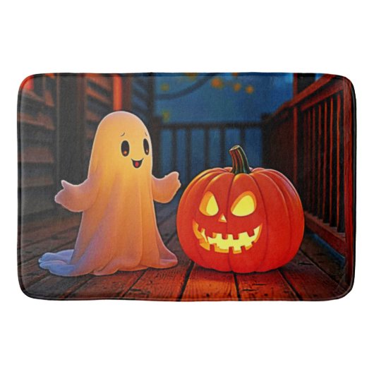 スプーキー・キュート・ハロウィングローデザイン バスマット (正面)