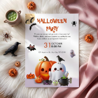 スプーキー・キュート・ハロウィンパーティー 招待状