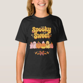 スプーキー スイート ゴースト カボチャ キャンディコーン リボン 秋 Tシャツ