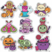スプーキー&スイート:ハロウィンステッカーセット シール (正面)