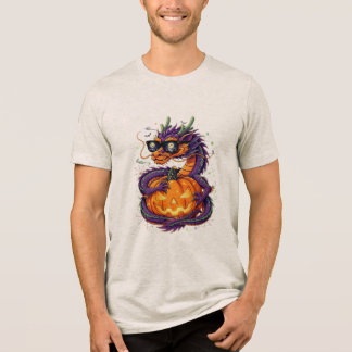 スプーキー＆スタイリッシュ：ハロウィンのドラゴン トライブレンドＴシャツ