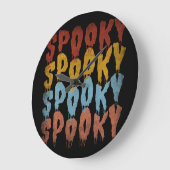 スプーキー スプーキー ハロウィン ラージ壁時計 (傾斜)