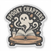 スプーキー・チャプターズ - 幽霊が出る本の朗読者 シール (正面)