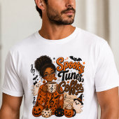 スプーキー・チューンズ・コーヒー ハロウィン 音楽の先生 Tシャツ