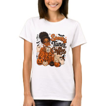 スプーキー・チューンズ・コーヒー 女性用Tシャツ