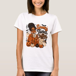 スプーキー・チューンズ・コーヒー 女性用Tシャツ Tシャツ