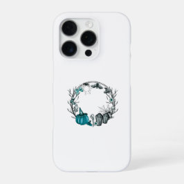 スプーキー・テイル&グレー・ハロウィン・フレームTシャツ iPhone 16 PROケース