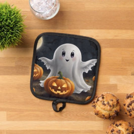 スプーキー・ディライト: ゴーストリー・ハロウィン・ファン 鍋敷き