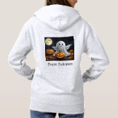 スプーキー・ディライト: ゴーストリー・ハロウィン・Tシャツ パーカ (裏面)