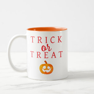 スプーキー・トリック・オア・トリート・ジャック・オ・ランタン・ハロウィン ツートーンマグカップ