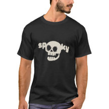“スプーキー”ドクロタイポグラフィTシャツ｜ハロウィン