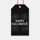 スプーキー ドリンク ハッピー ハロウィン クモの巣 幽霊 ギフトタグ (正面)