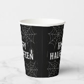 スプーキー ドリンク ハッピー ハロウィン クモの巣 怪奇な 紙コップ (右)