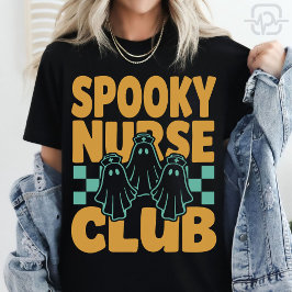 スプーキー ナース クラブ ハロウィーン おばけ 看護師 スクワッド Tシャツ