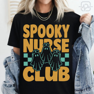 スプーキー ナース クラブ ハロウィーン おばけ 看護師 スクワッド Tシャツ