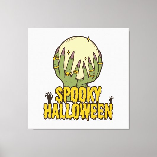 スプーキー ハロウィン キャンバスプリント (正面)