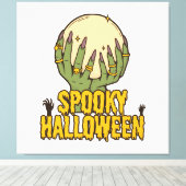 スプーキー ハロウィン キャンバスプリント (インサイチュ (ウッドフロア))