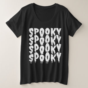 スプーキー ハロウィン コスチューム プラスサイズTシャツ