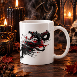 スプーキー・ハロウィン・スナックマグ - クリーピー・モンスター・フェイス コーヒーマグカップ