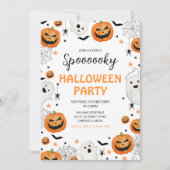 スプーキー・ハロウィン・パーティー 招待状 (正面)