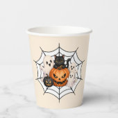スプーキー ハロウィン パーティー 紙コップ (裏面)