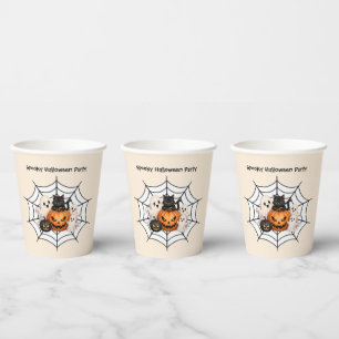 スプーキー ハロウィン パーティー 紙コップ