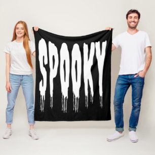 スプーキー ハロウィン フリースブランケット