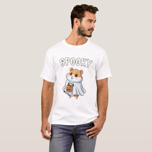スプーキー - ハロウィーン ハムスター TinyFur Tシャツ (正面フル)