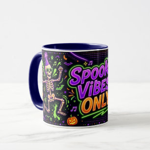 スプーキー・バイブス・オンリー ネオン・ハロウィンマグ マグカップ