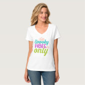 スプーキー・バイブス・オンリー-40378 パーカー Tシャツ (正面フル)
