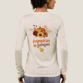 スプーキー・パンプキン・シーズン | かわいい秋とハロウィン トライブレンドTシャツ (背面)
