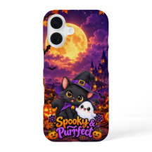 スプーキー&パーフェクト - ハロウィンネコスマホケース