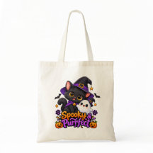 スプーキー&パーフェクト - ハロウィンネコトートバッグ