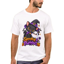 スプーキー&パーフェクト - ハロウィンネコTシャツ